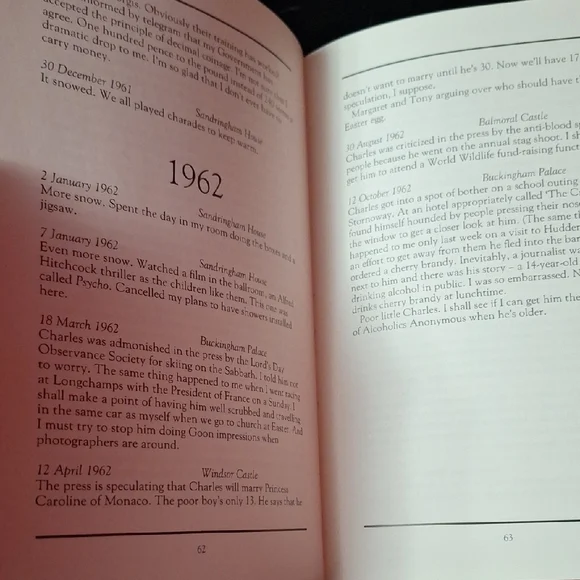 Vintage Royal Satire: The Secret Journals of Queen Elizabeth II Hardcover - Picture 5 of 8